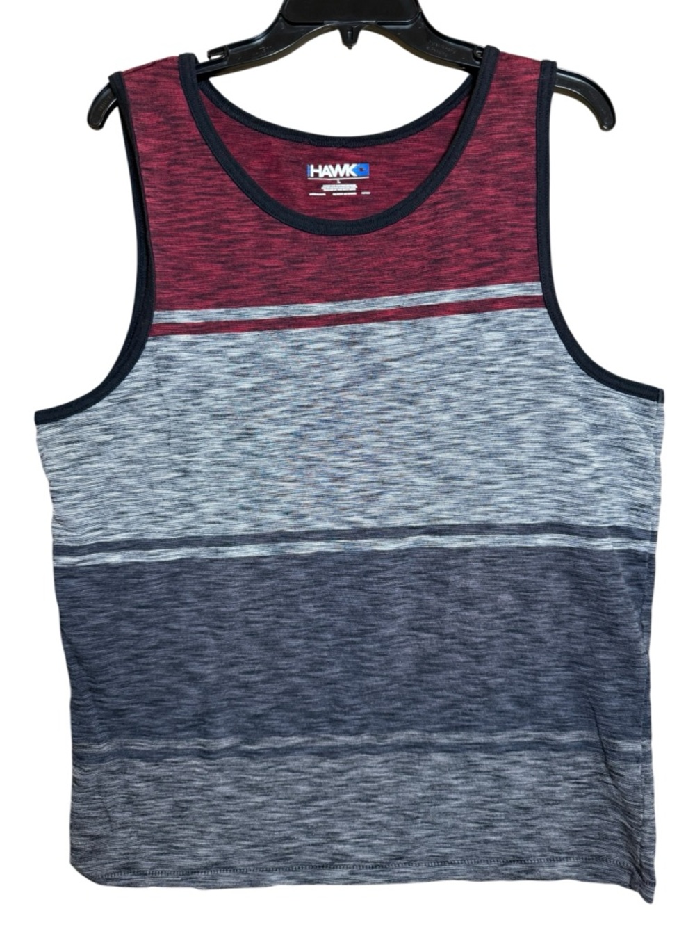 Tony Hawk Men's Colorblock Stripe Space Dye Tank Top Y2K Vibes Size Large
